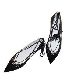 Michael Kors black Leather Ballet Flats
