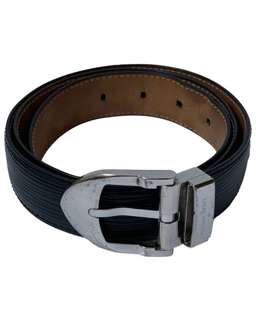 Genuine Leather Black Louis Vuitton Belt