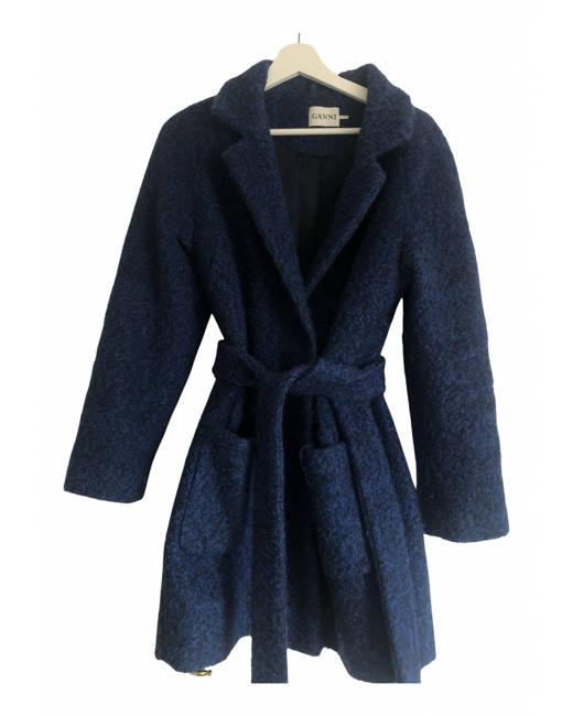 Ganni belted clearance coat