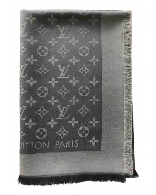 Louis Vuitton Scarf Escharp Galaxy M77381 Gray Black Wool Women's Stole  LOUIS VUITTON | eLADY Globazone