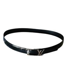 Louis Vuitton LV Initiales 40mm Reversible Belt Anthracite Leather. Size 95 cm