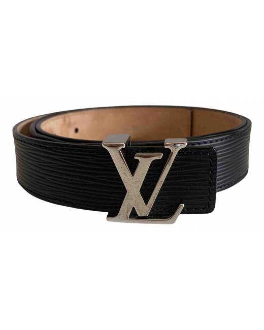 Initiales leather belt Louis Vuitton Beige size 85 cm in Leather