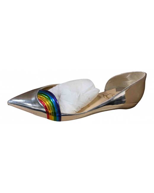 Christian Louboutin Girl's Melodie Iridescent Ballerina Flats