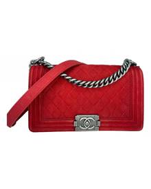 Chanel Boy Red Leather handbag for Women \N