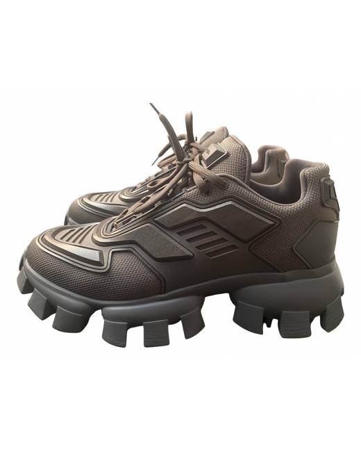 mens blue prada trainers