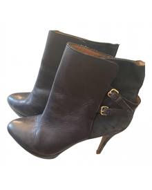 Zara \N Brown Leather Ankle boots for Women 38 EU