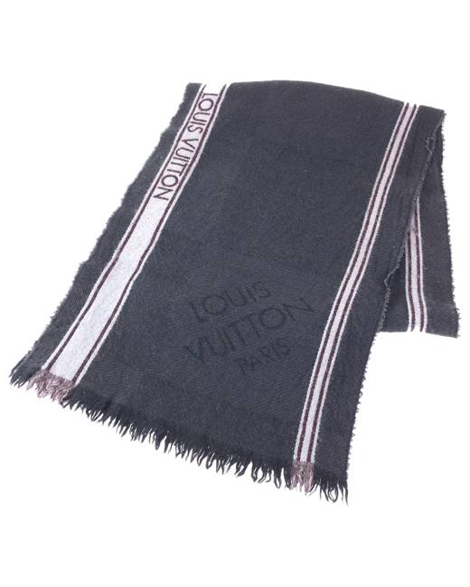 black lv scarf mens