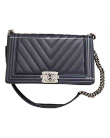 Chanel Boy Blue Leather handbag for Women \N