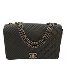 Chanel Boy Black Leather handbag for Women \N