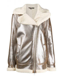 Gianfranco Ferré \N Metallic Leather coat for Women 40 IT