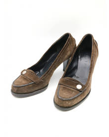 Celine \N Brown Leather Heels for Women 36.5 EU