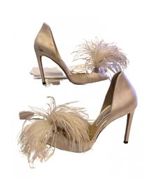 Jimmy Choo \N Ecru Cloth Heels for Women 40 EU