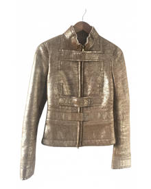 Gucci \N Metallic Leather jacket for Women 40 IT