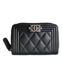 Chanel Boy Black Leather Purses, wallet & cases for Women \N