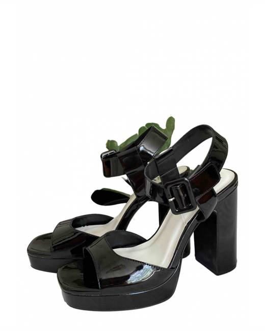 Black Block Heels - High Heel For Women | Latest Fancy Sandal For Women|  Latest Stylist Sandals For Ladies