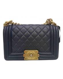 Chanel Boy Black Leather handbag for Women \N