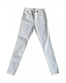 Frame Denim \N White Cotton - elasthane Jeans for Women 26 US Frame Denim \N White Cotton - elasthane Jeans for Women 26 US