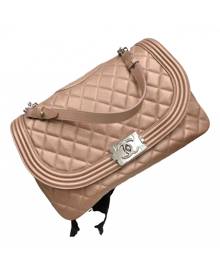 Chanel Boy Pink Leather handbag for Women \N