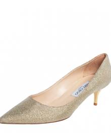 Jimmy Choo \N Gold Glitter Heels for Women 39 EU