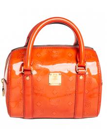 Mcm \N Orange Patent leather handbag for Women \N