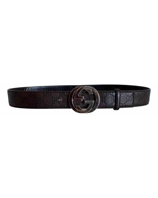 gucci black signature belt