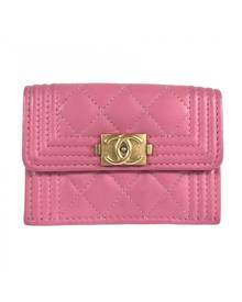 Chanel Boy Pink Leather wallet for Women \N