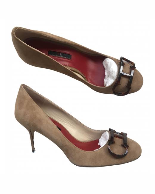 Carolina Herrera boots discount 90% Brown 38                  EU WOMEN FASHION Footwear Split leather 
