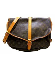 Louis Vuitton brown Cloth Handbags