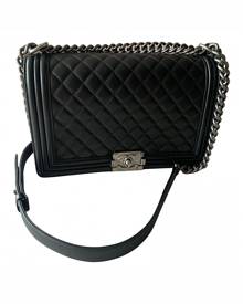 Chanel Boy Black Leather handbag for Women \N