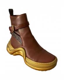 Louis Vuitton shoes in brown spazzolato leather ref.508513 - Joli Closet
