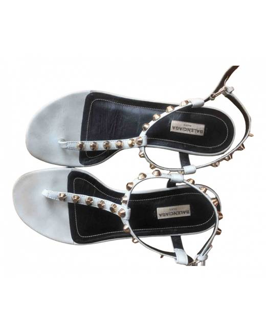 Balenciaga studded flat online sandals