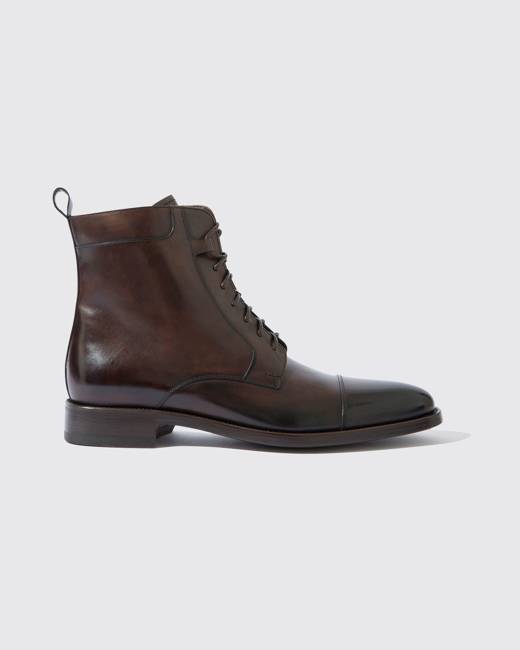 Mens Slip-on shoes SCAROSSO Slip-on shoes for Men Black SCAROSSO Francesco Boots in Dark_brown_suede 