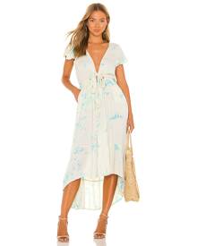 Tiare Hawaii Blake Maxi Dress in Turquoise Smoke - Blue. Size M/L (also in S/M).