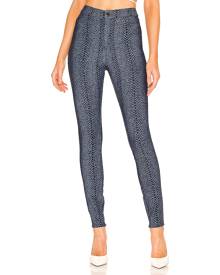 superdown Darlene High Waisted Pant in Blue Snake - Blue. Size S (also in XS).