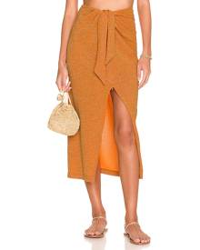 BEACH RIOT X REVOLVE Suki Skirt in Oriole Shine - Burnt Orange. Size XS (also in L, M, S).