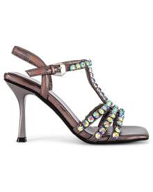 Jeffrey Campbell JWL Sandal in Pewter Iridescent - Metallic Silver. Size 6 (also in 10, 7, 8, 9).