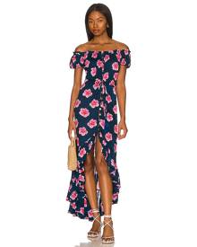 Tiare Hawaii Rivera Maxi Dress in Aloha Floral Midnight - Navy. Size M/L (also in S/M).