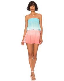 Tiare Hawaii Aina Dress in Aqua Salmon Ombre - Baby Blue. Size M/L (also in S/M).