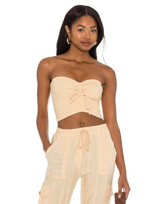 I Saw It First Bandeau Corset Top