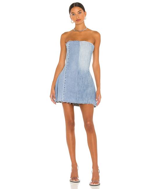 Anabelle Strapless Mini Dress in Size L also in XS, S, M, XL Revolve Damen Kleidung Kleider Trägerlose Kleider Mustard . 