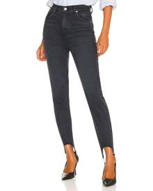 Citizens of Humanity Valerie High Rise Tapered Stirrup in Black. Size 28.