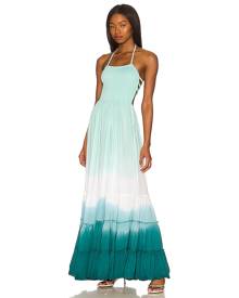Tiare Hawaii Naia Maxi Dress in Turquoise. Size S/M.