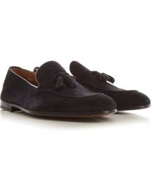 Doucals Lace Up Shoes for Men Oxfords, Derbies and Brogues On Sale, navy, suede, 2021, 5.5 6.5 7 9.5