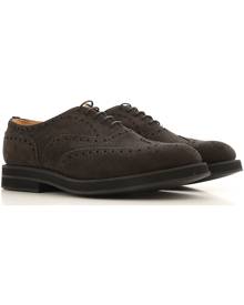 Church's Lace Up Shoes for Men Oxfords, Derbies and Brogues, Hematite, Suede leather, 2019, 41 42.5