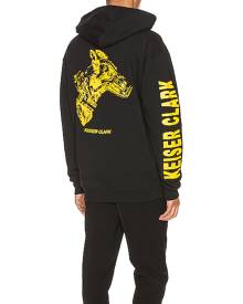 Keiser Clark Animal Control Hoodie in Black & Yellow - Black. Size L (also in M,S,XL).