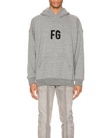 Fear of God Everyday FG Hoodie in Heather Grey & Black - Gray. Size L (also in M,S,XS).