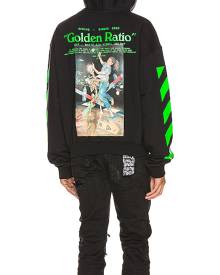 OFF-WHITE Pascal Painting Over Hoodie in Black & Multi - Black. Size S (also in ).