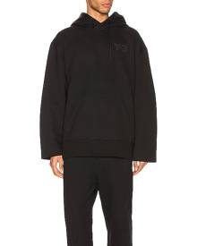 Y-3 Yohji Yamamoto Chest Logo Hoodie in Black - Black. Size S (also in ).