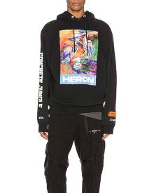 Heron Preston Ribs Heron Colors Hoodie in Black & Multi - Black. Size S (also in ).