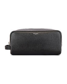 Saint Laurent Cosmetic Pouch in Black - Black. Size all.